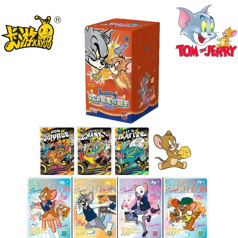 

KAYOU New Genuine Tom and Jerry Happy Enemy Series Anime Card Game Children's Festival Collection Toy Card Gift Original Box