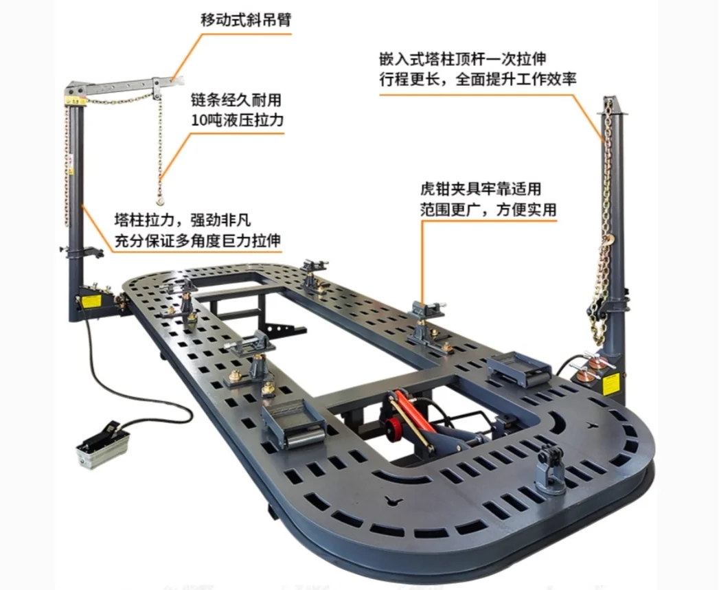 Sheet metal platform auto repair and shaping frame auto maintenance auto maintenance equipment