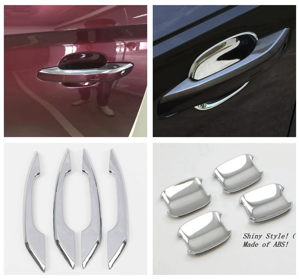 

For Audi Q5 2018 - 2022 Accessories Rearview Mirror Strip Rear Window Sequin Rain Wiper Handle Bowl Decor Cover Trim ABS Chrome