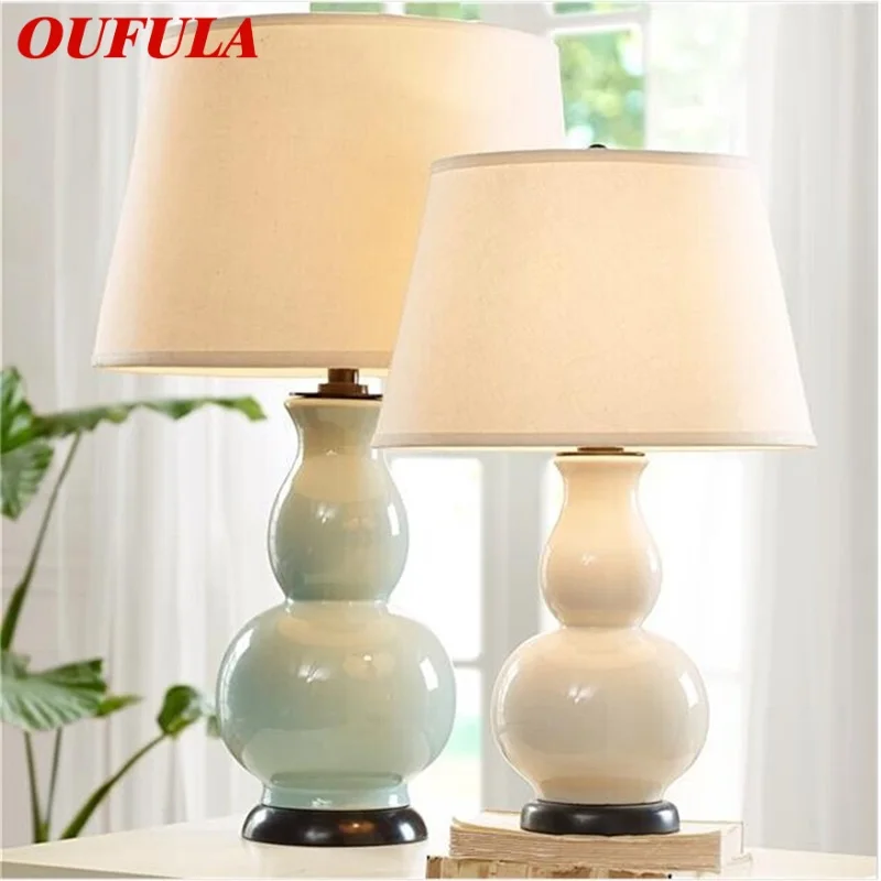 

RONIN Table Lamp Desk Ceramic Modern Office Luxury Decoration Bed LED Light For Home