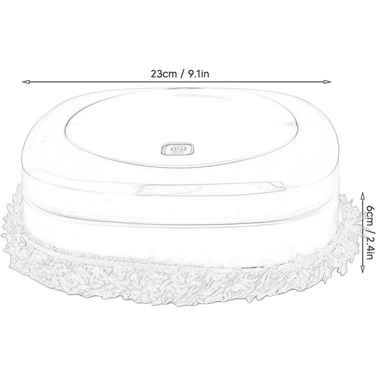 Household Mopping Machine Smart Mopping Robot with Water Tank Dry and Wet Mop