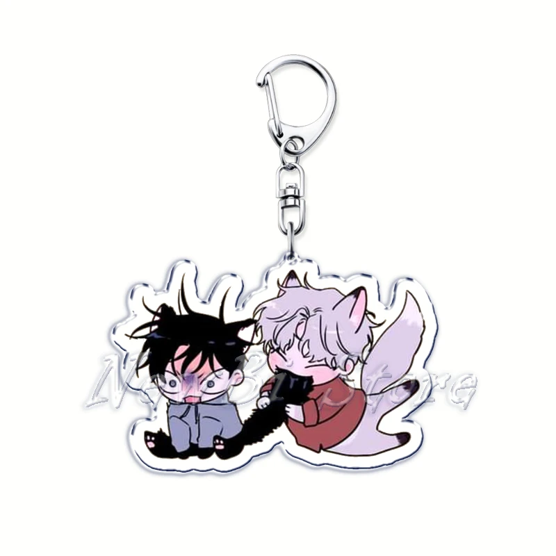 Anime Manga Waterside Night Yaoi Jinx Joo Jaekyung Kim Dan Keychain Pendant Keyring Chain Accessories Bag Men Women Gift Jewelry