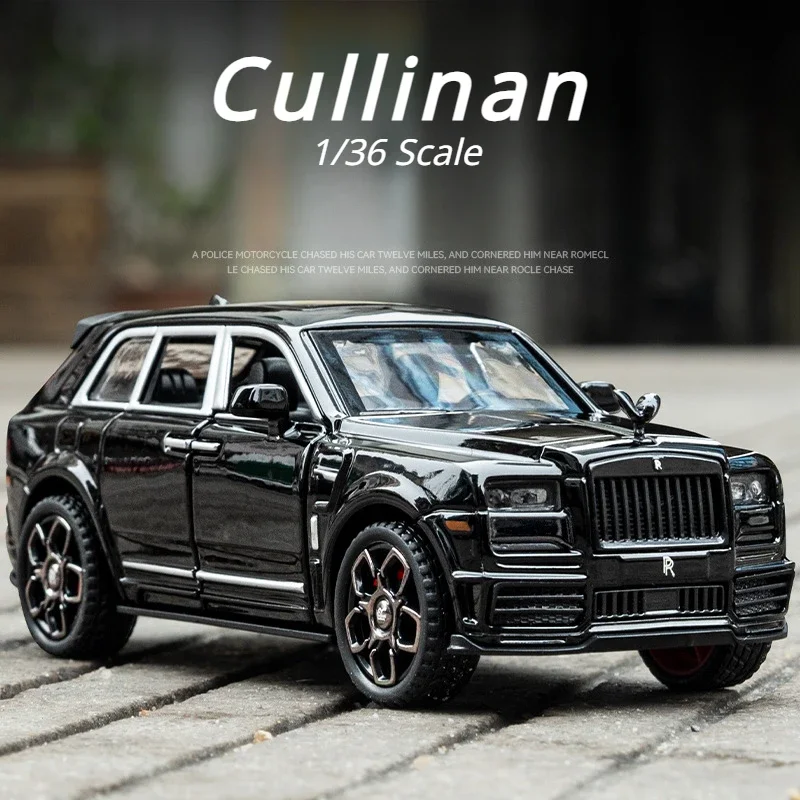 1:36 Cullinan SUV Simulation Legierung Auto Modell Sound Licht Zurückziehen Auto Sammlung Geschenk Kinder Spielzeug