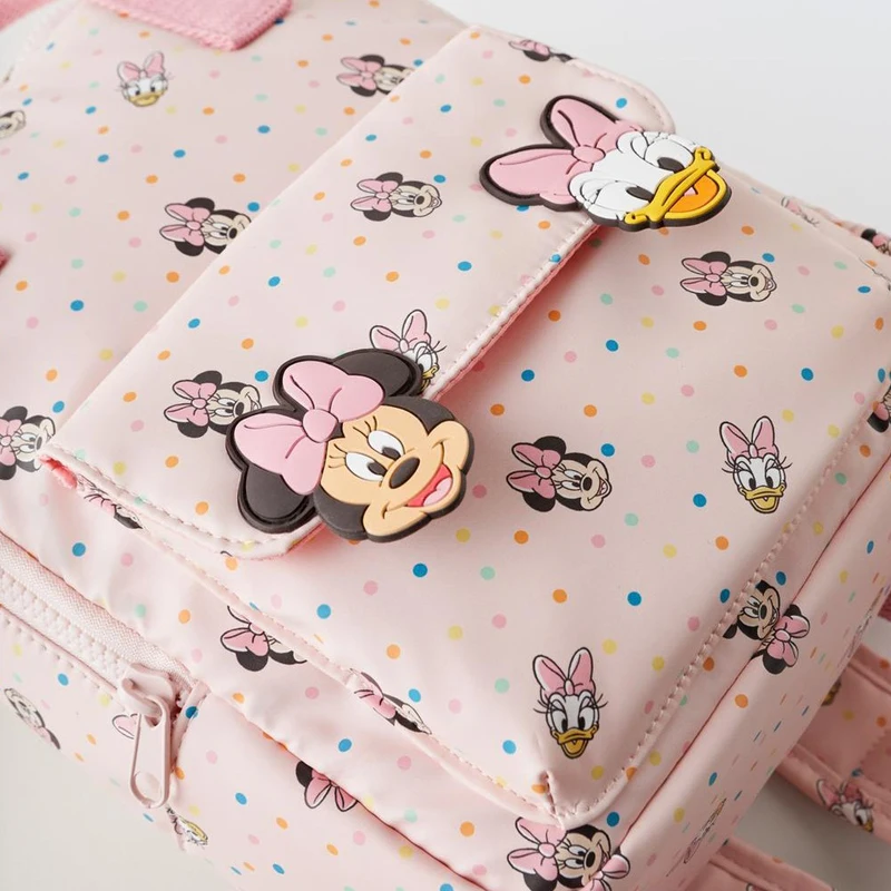 Sac à Dos Disney Minnie Mouse pour Enfant Garçon et Fille Cartable avec Imprimé de Dessin Animé Andrduck, Cadeau