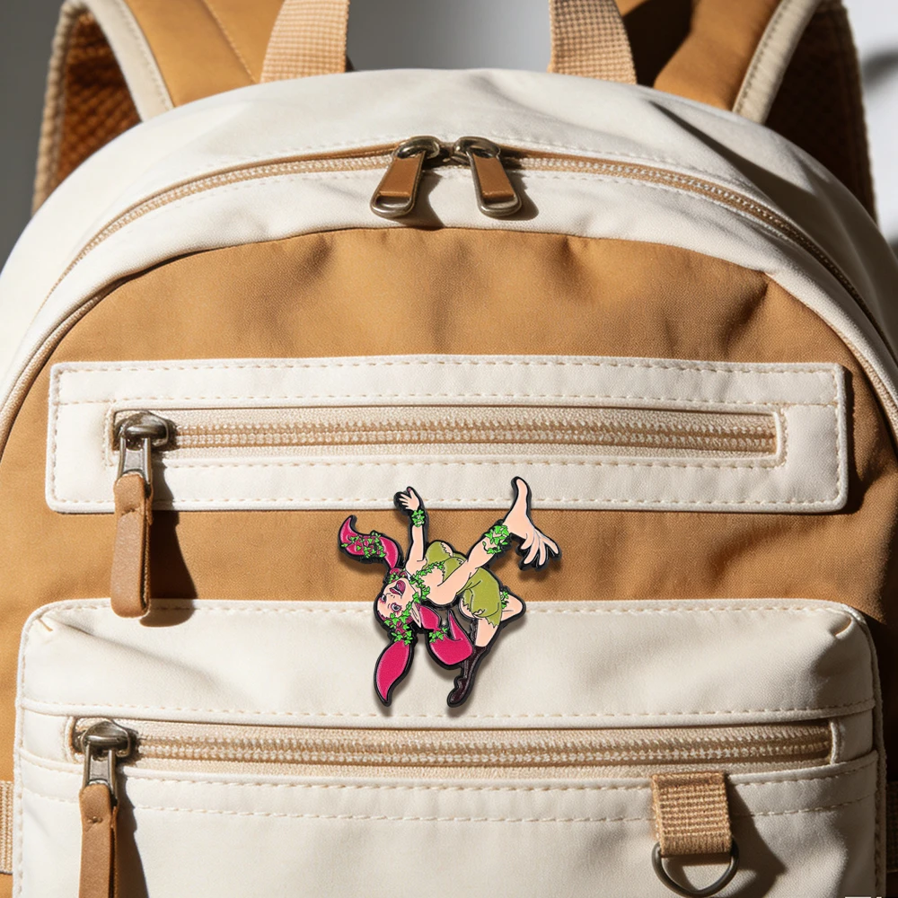 Großartige Feen-Emaille-Pin Ocarina-of-Time Klassischer Spielcharakter-Brosche Nostalgisches Videospieler-Sammlerstück Schmuckgeschenk für Fans – Detail 9