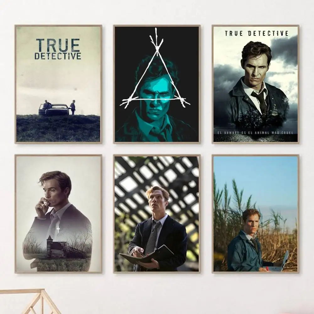 1 قطعة فيلم T-True D-المحقق المشارك ذاتية اللصق الفن ورق مقاوم للماء ملصق مقهى بار غرفة جدار ديكور