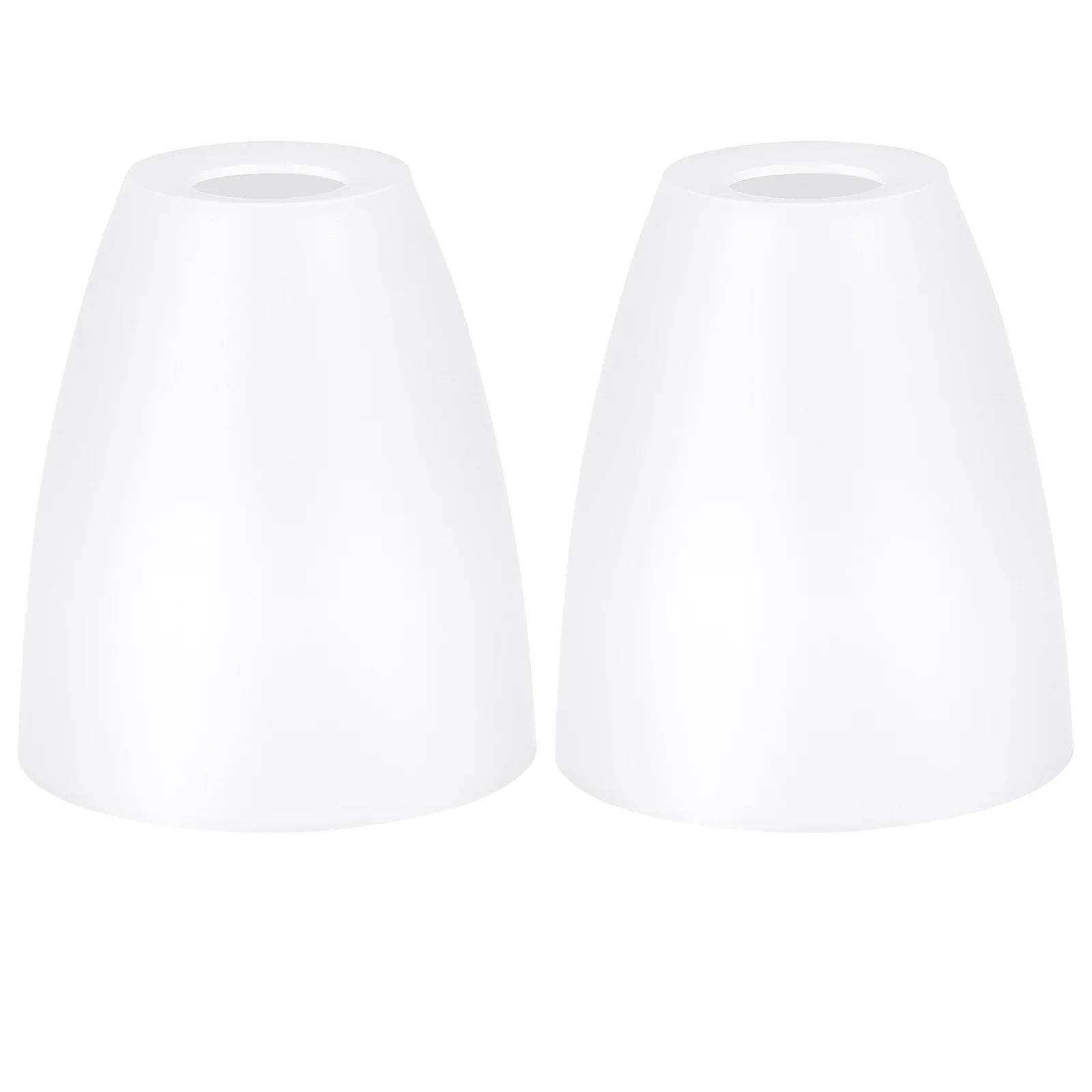 

2Pcs White Plastic Lamp Shade Cover Durable Lampshade for Desk Lamp Table Light Household Light Shade Replacement