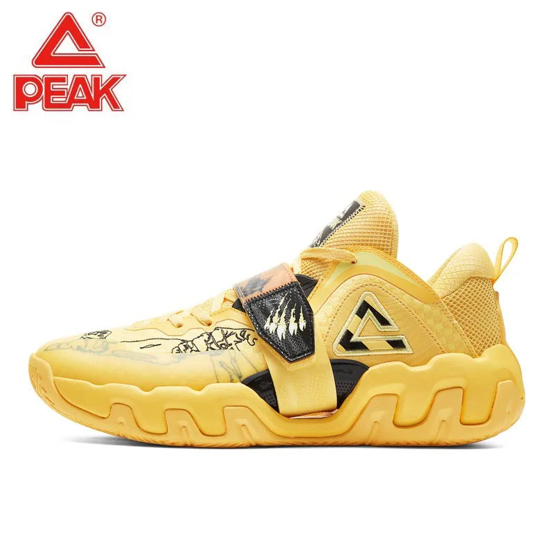 Peak Yanwu 1.0 Tiger Crane Double Basketball Shoes Men's Wear-resistant Actual Sneakers, Magic Bullet Shock Absorption Sneakers