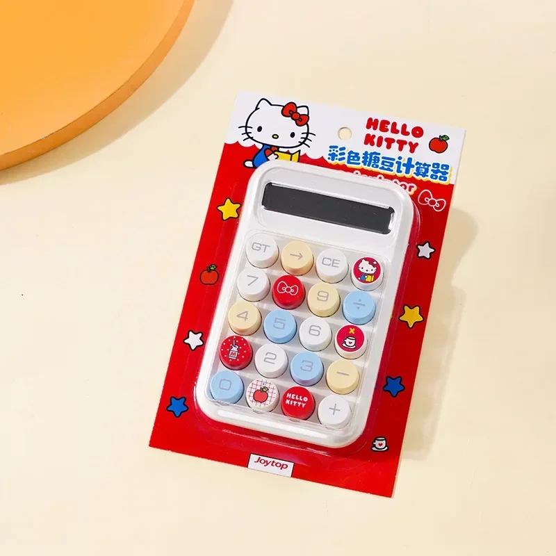 Cartoon Hello Kitty Mechanical Button Calculator Desktop Office Home Learning Supplies Compact and Portable Calculator