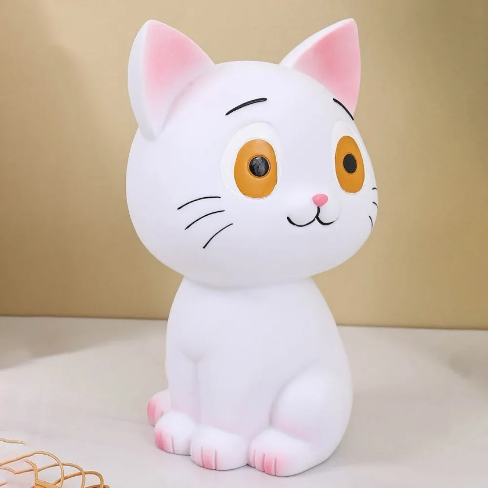 Tirelire Anti-chute pour chat noir, réservoir d'épargne, boîtes d'argent décoratives pour chat de dessin animé, grande capacité, modèle de chat à collectionner