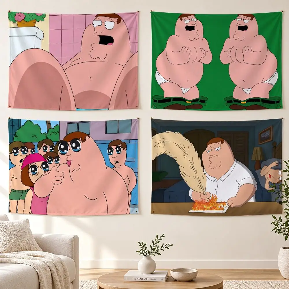 Cartoon Peter Griffin Family Guy Flags Banner For Bedroom Outdoor Living Room Restaurant Bar Wall Decor Party