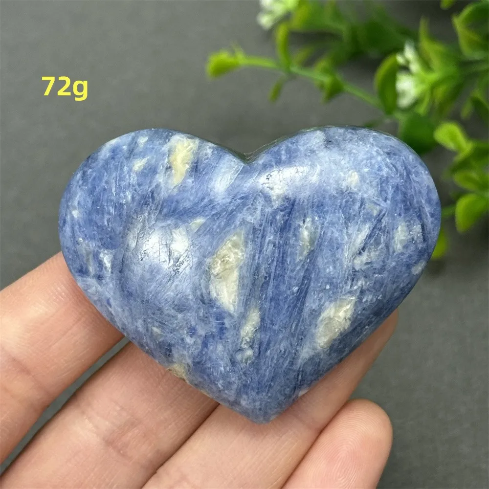 Natural Blue Kyanite Heart Shape Free Body Quartz Mineral Home Decor Feng Shui Reiki Meditation Energy Healing Holiday Gift