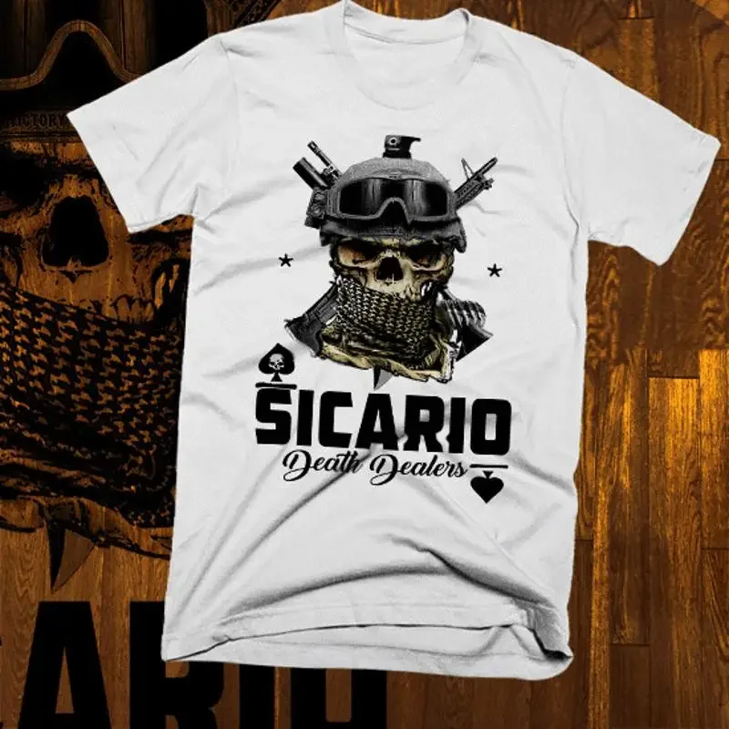 Camiseta Sicario Narco Hitman México Medellín Sinaloa Nueva de Algodón