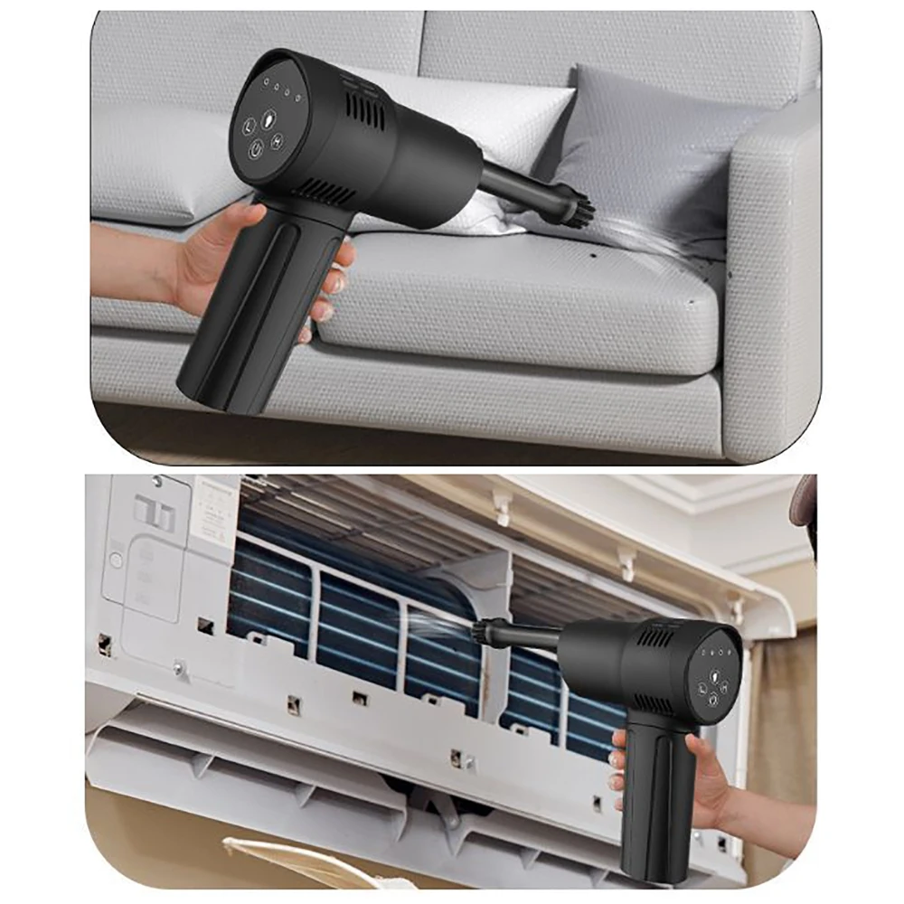 40000Rpm Kemoceng Udara Nirkabel USB Isi Ulang Genggam Pembersih Peniup Debu Terkompresi Listrik untuk PC Laptop Keyboard Mobil