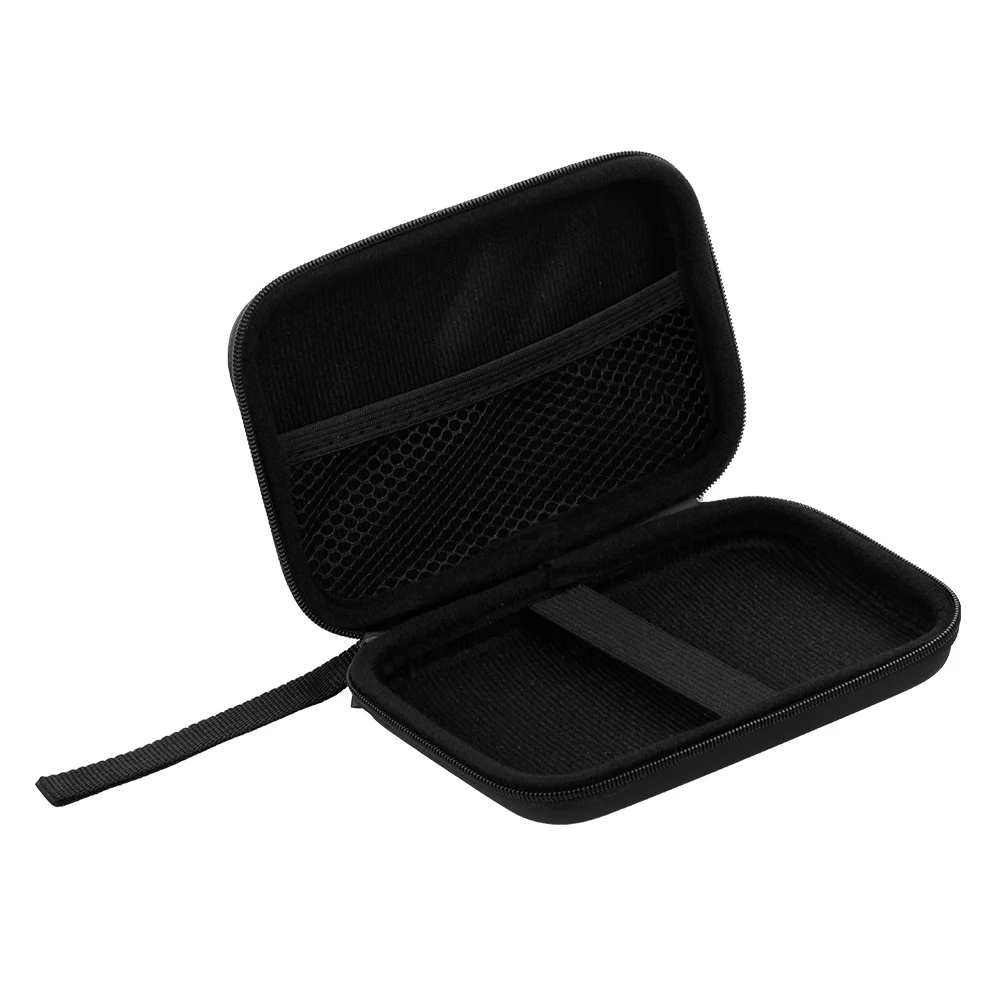 External Hard Drive Disk Case Shockproof  2.5in  with Mesh Pocket and Soft Inner Fabric Carrying Case for Travel and Office Use
