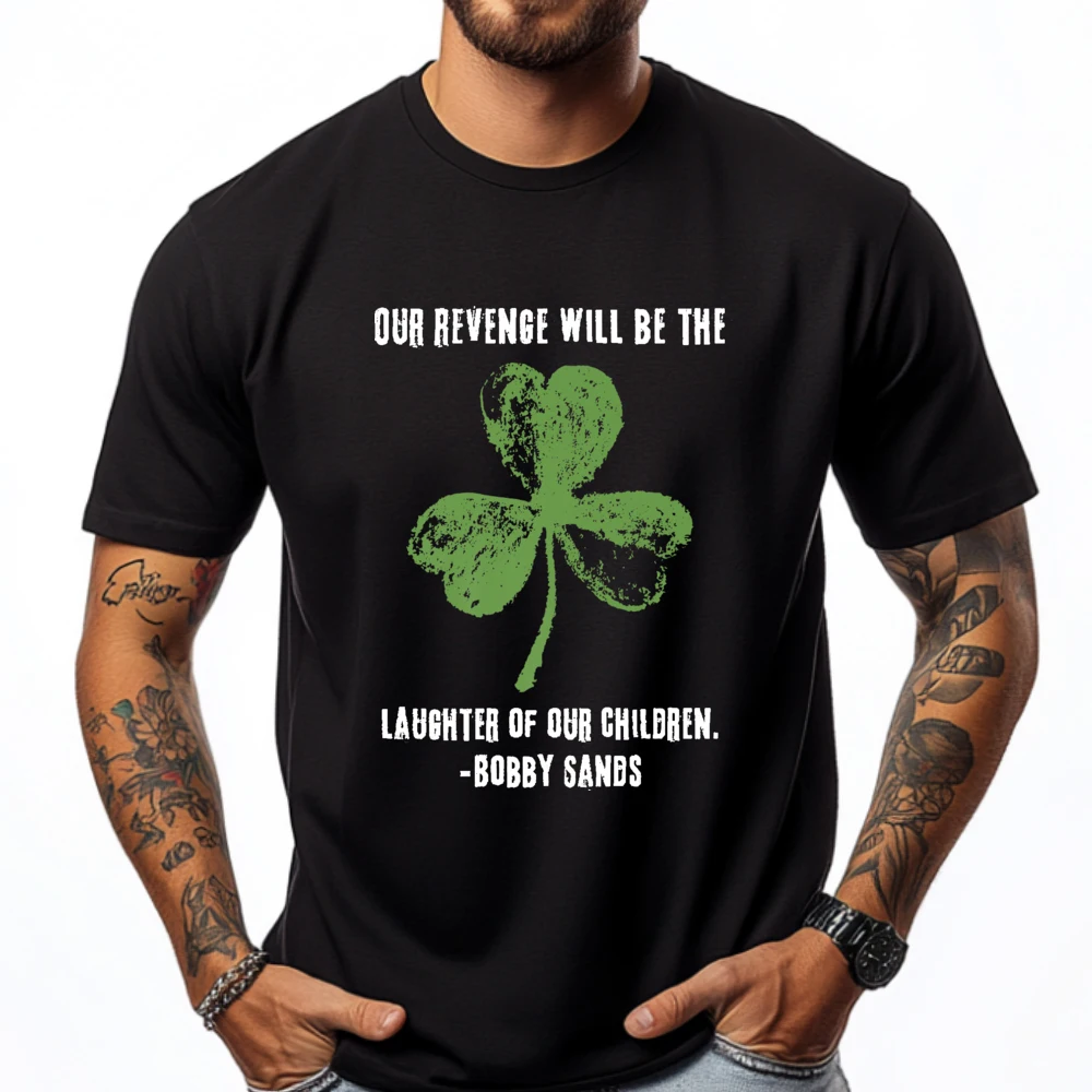 

Irish Republican Bobby Sands Ireland Freedom Graphic Shirts Men Woman Natural Graphic T Shirts Camisetas Hombre Cute Oversized