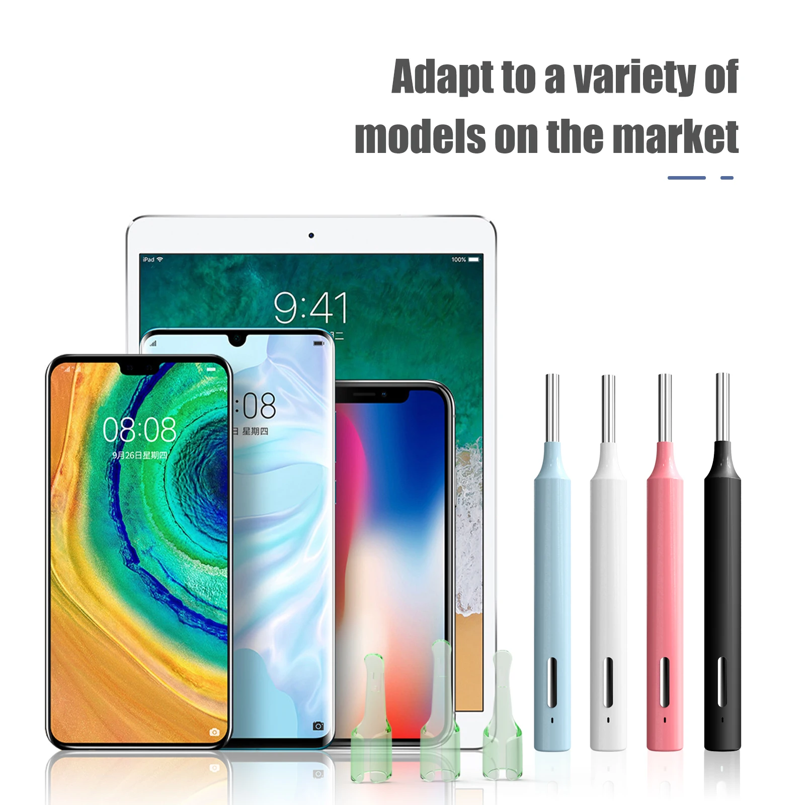 4.3Mm 720P HD Visual Earscope Cleaner WIFI Telinga Pick Endoskopi Penghilang Kotoran Telinga Kamera Otoskop Nirkabel