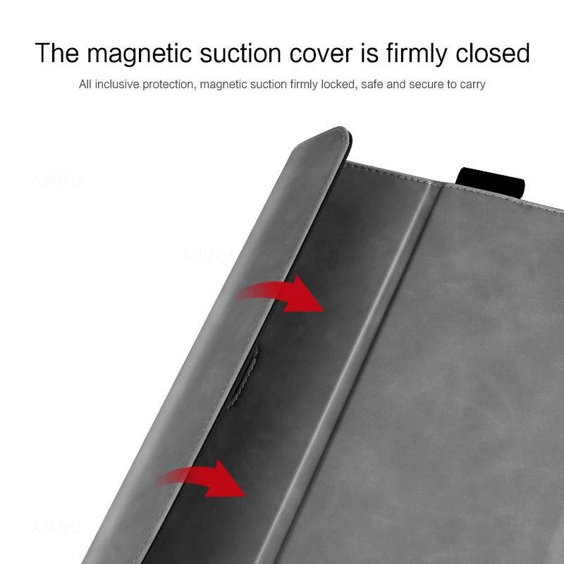 AJIUYU Flip Cover PU Leather Case For Microsoft Surface Pro 9 8 7 7Plus 6 5 4 Tablet Sleeve For Surface Go 1 2 3 Go2 Stand Case