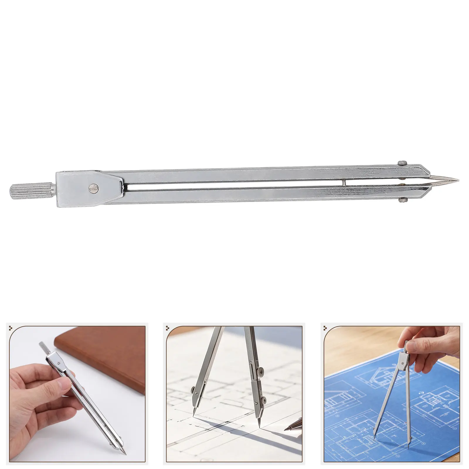 Spring Wing Divider Large Circle Compass Metal Precision Engineering Drafting Layout Tool Woodworking Machinist Marking