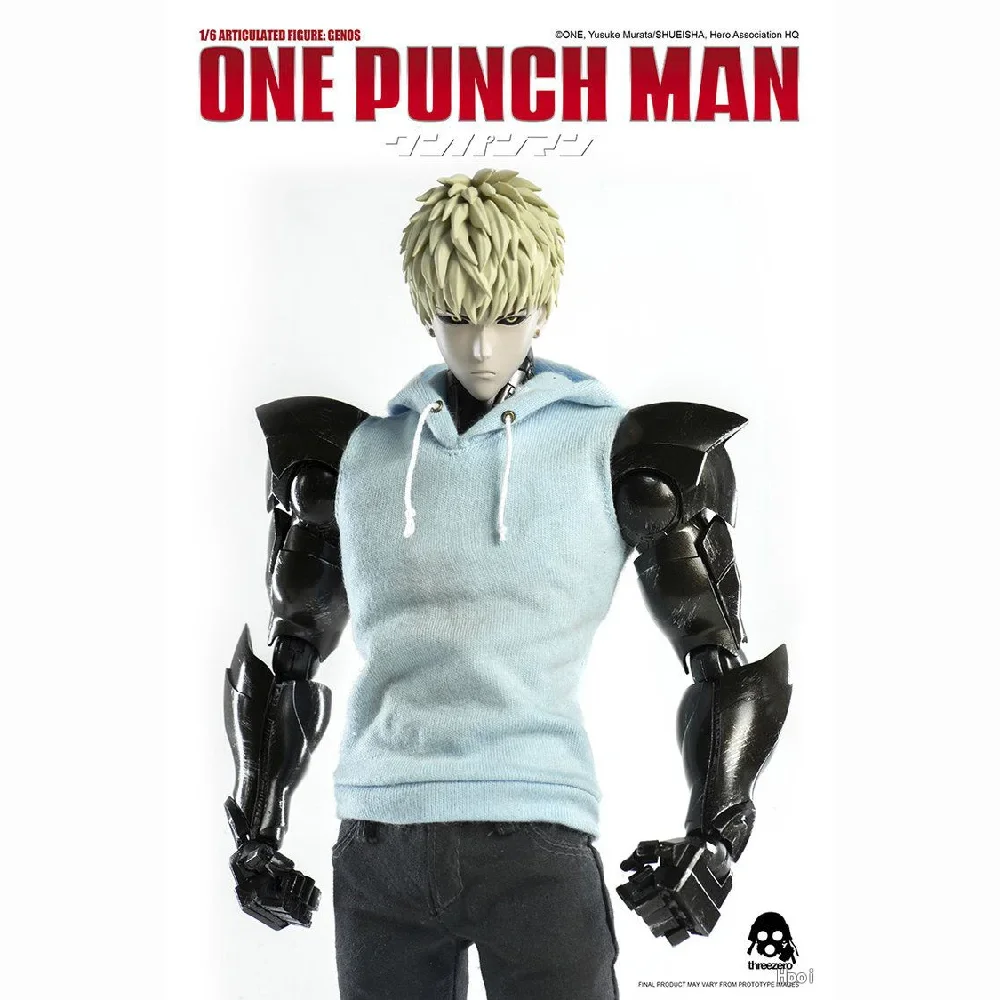 Original 3A Threezero 1/6 ONE PUNCH-MAN Season 1  Genos 1.0 Action Figure Model Deluxe Version 30cm