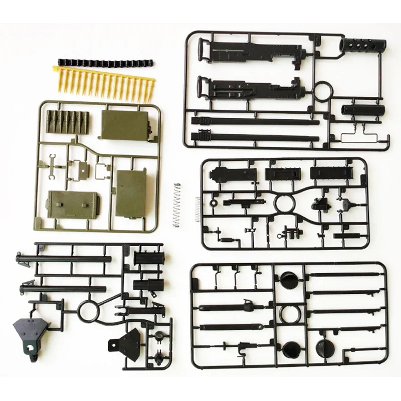 1/6 Browning M2 Heavy Machine Gun 4D Gun Model US Army Flexible Weapon Toys for Soldier Action Figure Accesssories