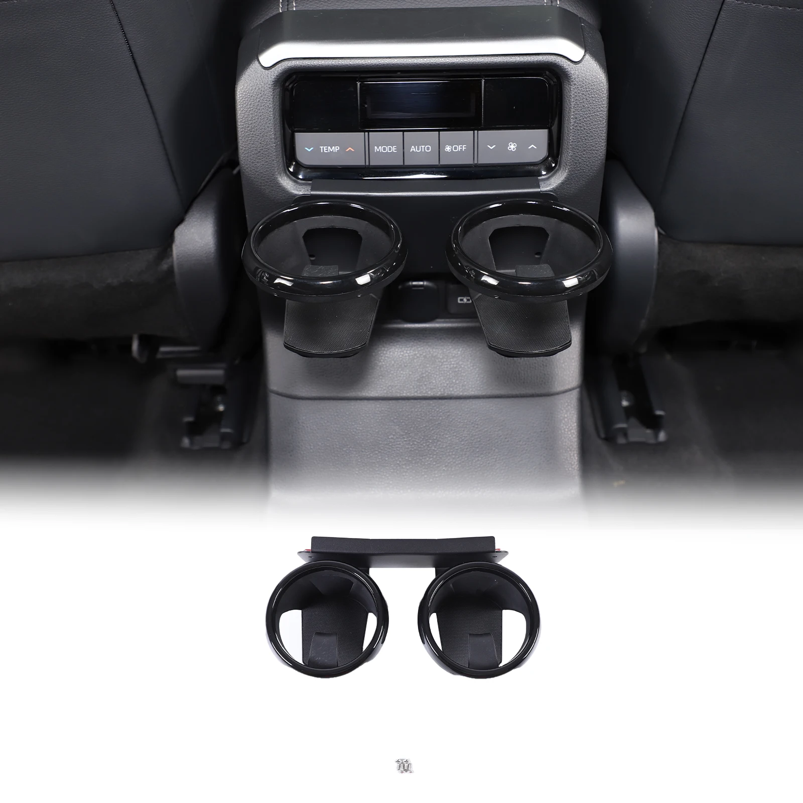 

Подлокотник центральной консоли из углеродистой стали, задний подстаканник для Toyota Prado 2024, автомобильные аксессуары для интерьера