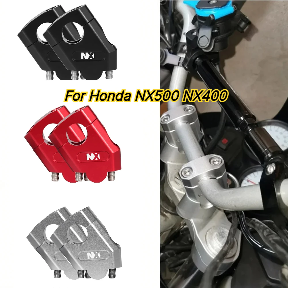 For Honda NX500 NX400 2024-2026 Aluminum Motorcycle Handlebar Riser Heightening Clamp Riser Drag Handle Bar Clamp Extend Adapter
