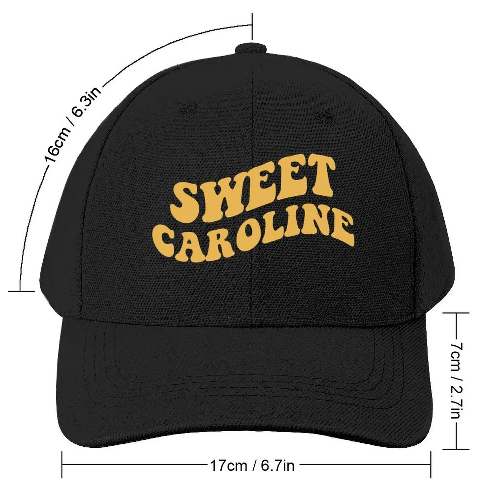 Sweet Caroline Baseball Cap |-F-| Gentleman Hat Wild Ball Hat Women's Beach Visor Men's