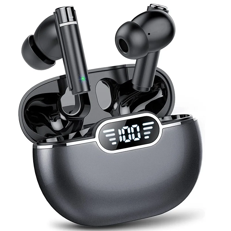 

Новые беспроводные наушники BX25, Bluetooth-гарнитура, 30 часов, спортивные наушники с микрофоном, наушники со светодиодным дисплеем для телефонов