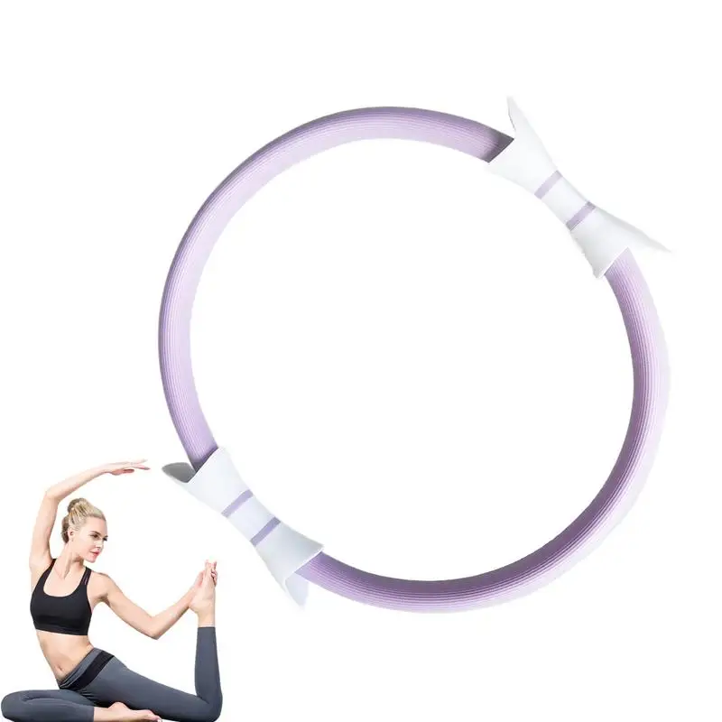 

Pilates Ring for Women Lightweight 14.96 Inches Fitness Ring Resistance Pilates Hoop Double Grip Exercise Equipment Toning Yoga