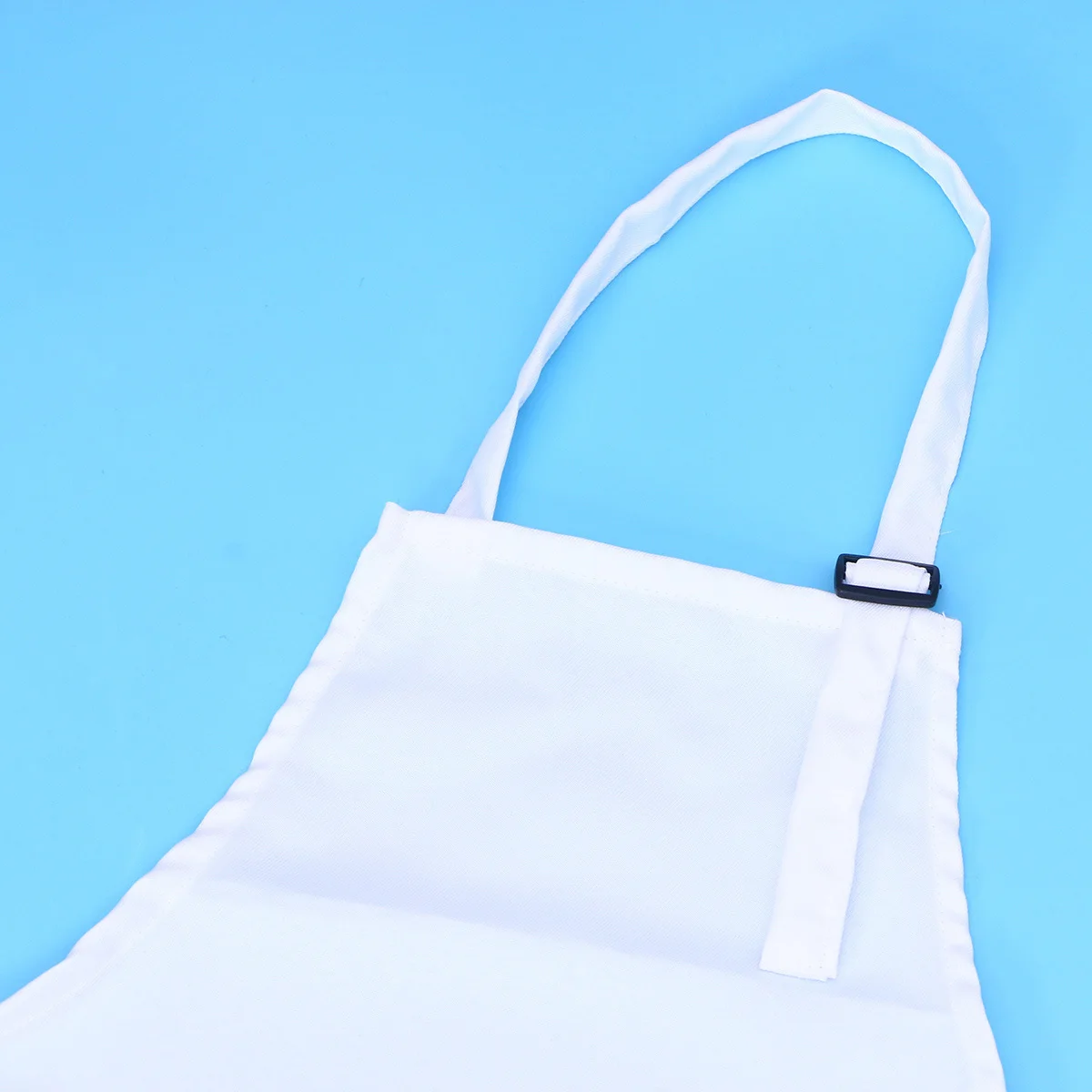 

3Pcs Kids Cooking Play White L Adjustable Apron Elastic Hat Cooking Sleeve Protective Kitchen Role Play Outfit