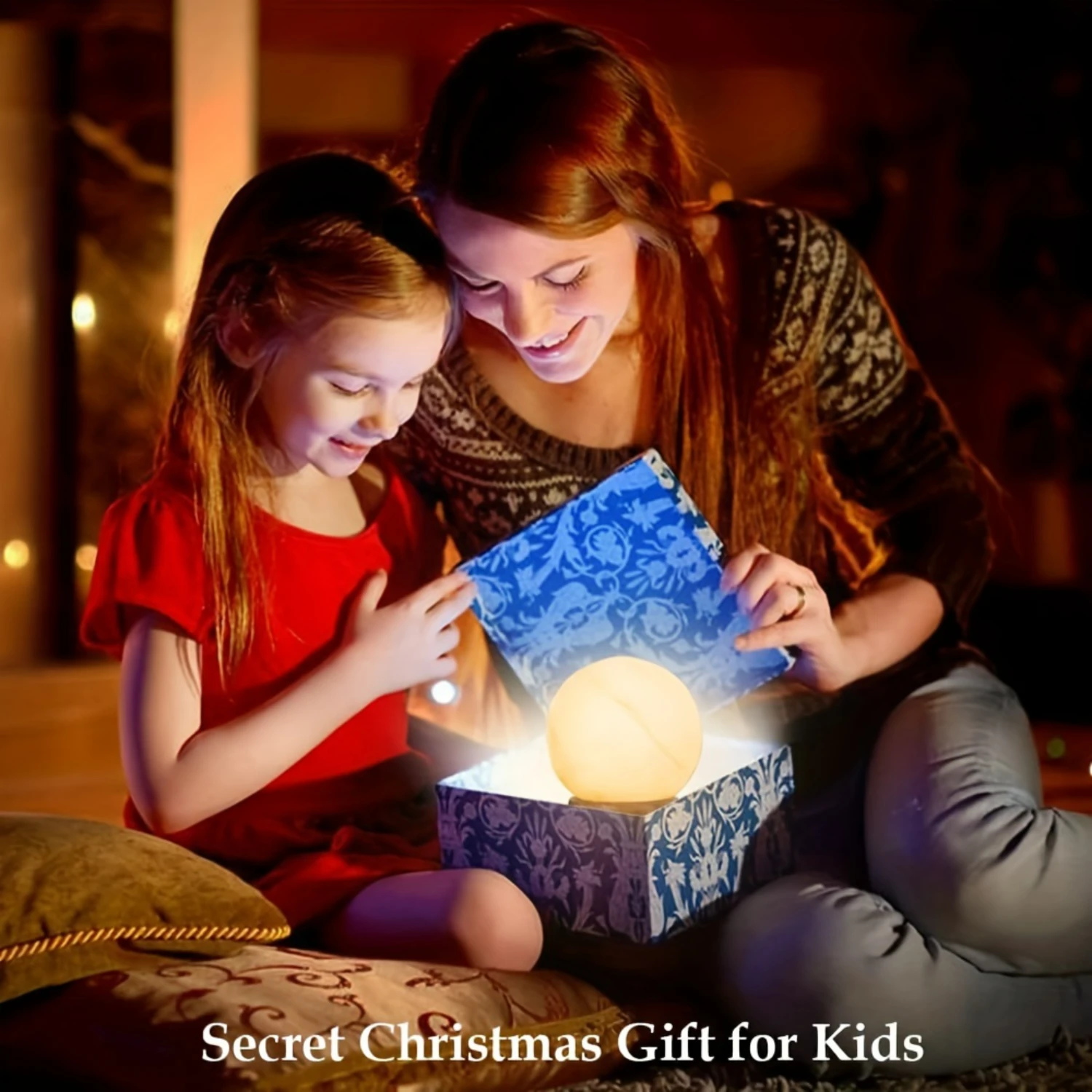 Hand-Carved Lovely Himalayan Salt Lamp - Genuine Wood Base, Beautiful Round Crystal Rock Lamp with 8 Colors Changing - Ideal Hom