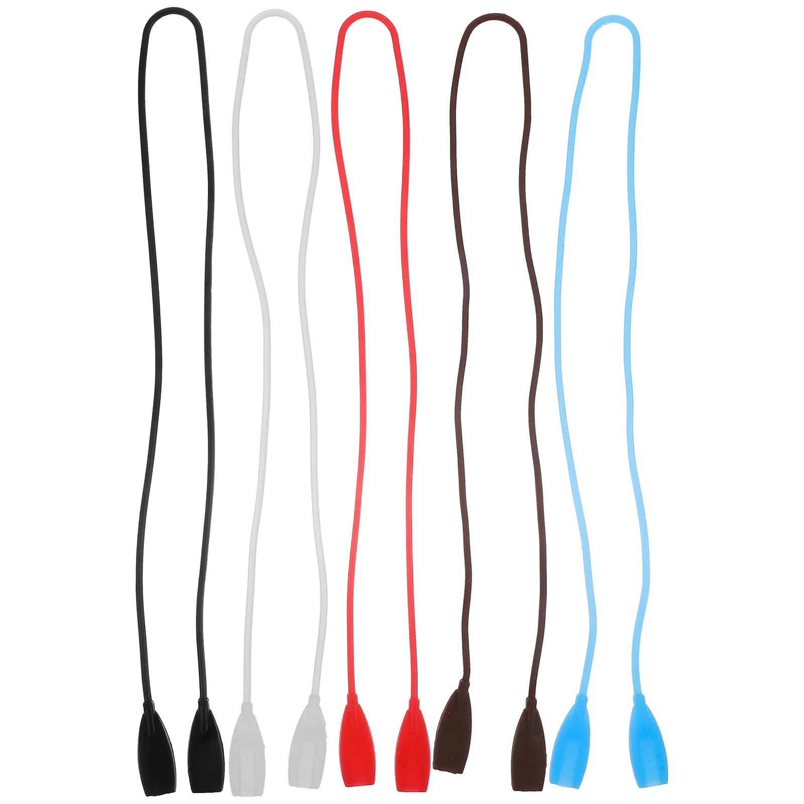 

5pcs Adjustable Non-Slip Glasses Ear Lanyards Comfortable Retainers Silicone Glass Cords Portable Eyeglass Accessories