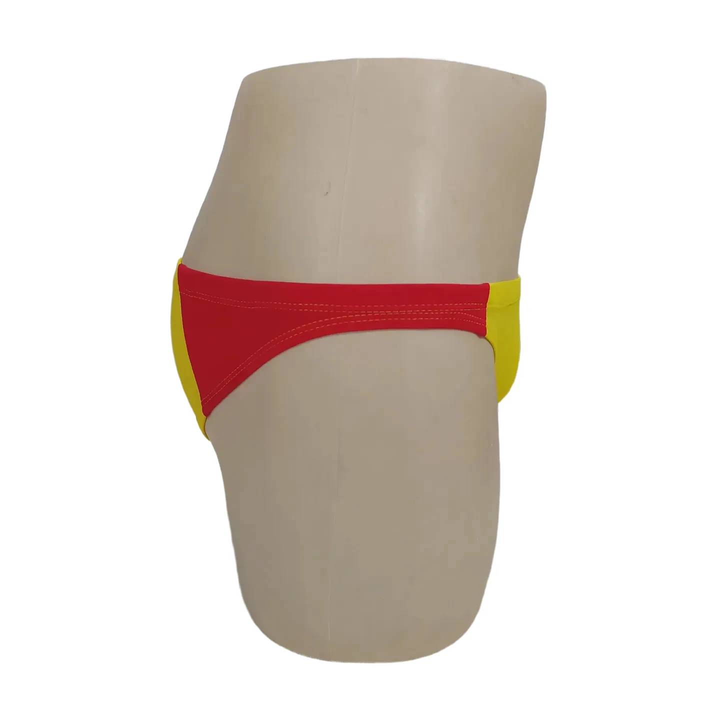 BOYTHOR Men's Triangular Swimsuit - Color-Contrasting Patchwork Interior Drawstring Quick-Drying Beach Swimming Swimsuit