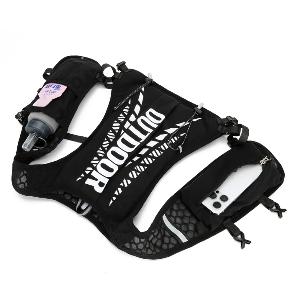 1PCS Hydration Running Vest with Reflective Strips, Lightweight Water Backpack for Women Men Running Cycling Hiking Camping