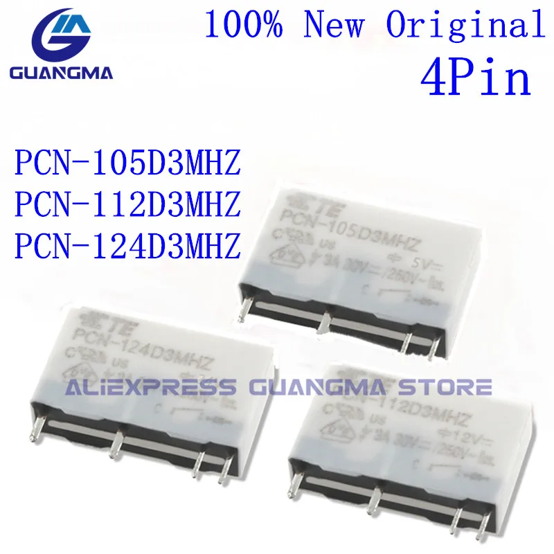 

20PCS DC5V 12V 24V Power Relay PCN-105D3MHZ PCN-112D3MHZ PCN-124D3MHZ 4Pin 3A PCN 105D3MHZ 112D3MHZ 124D3MH 100% New Original