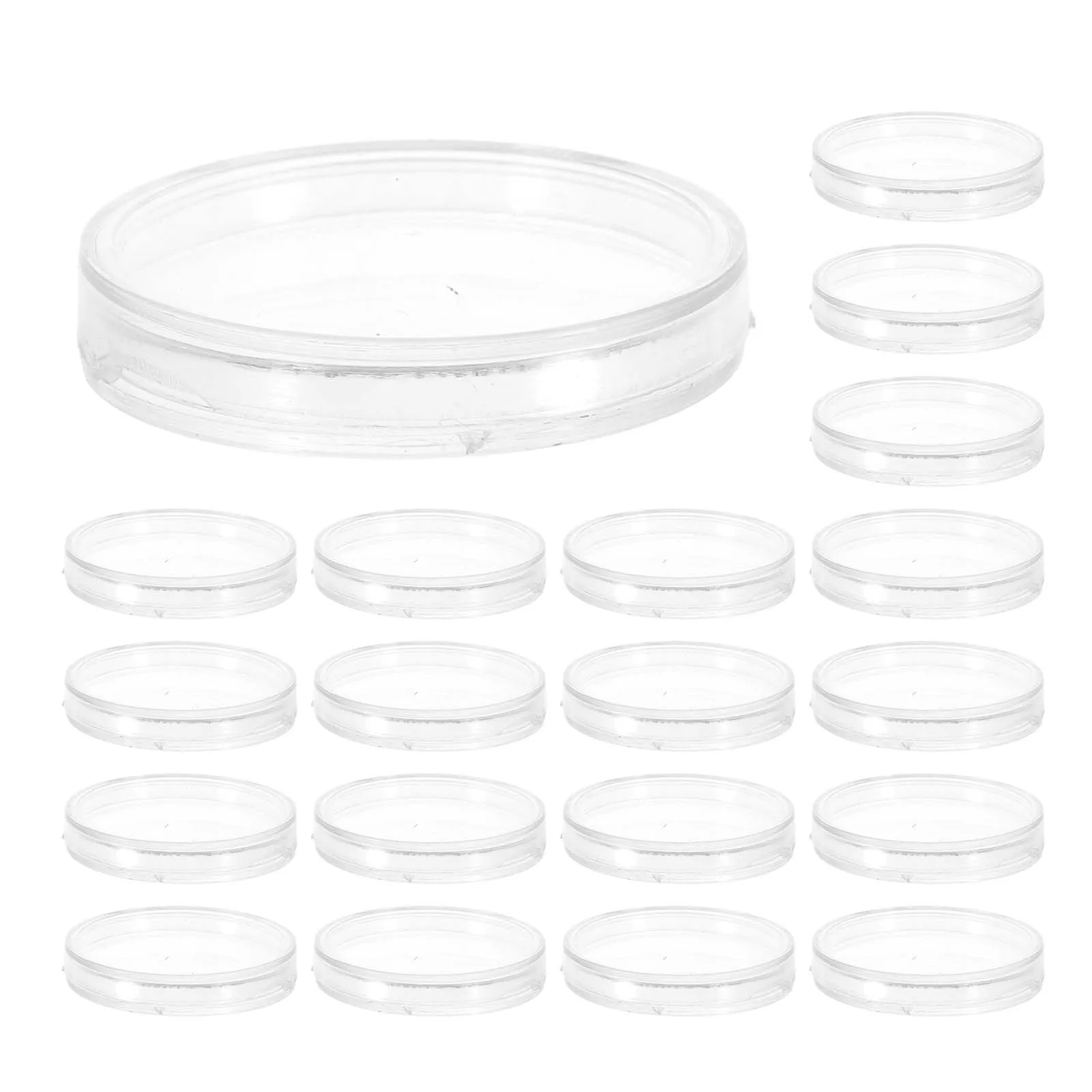 

50 Pcs Coin Safe Holder Storage Collection Holders Boxes Protector Protective Case Capsule