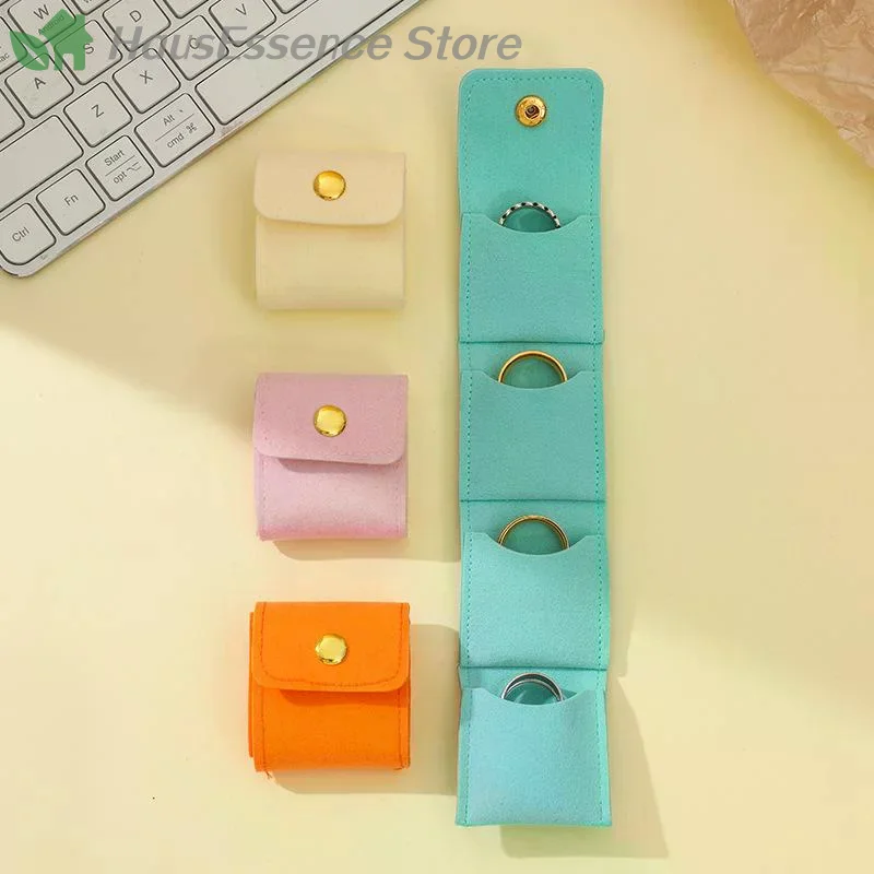 Portable Mini Jewelry Organizer Bag With Multiple Compartments Designed For  Rings Necklaces Earrings Travel Storage Bag