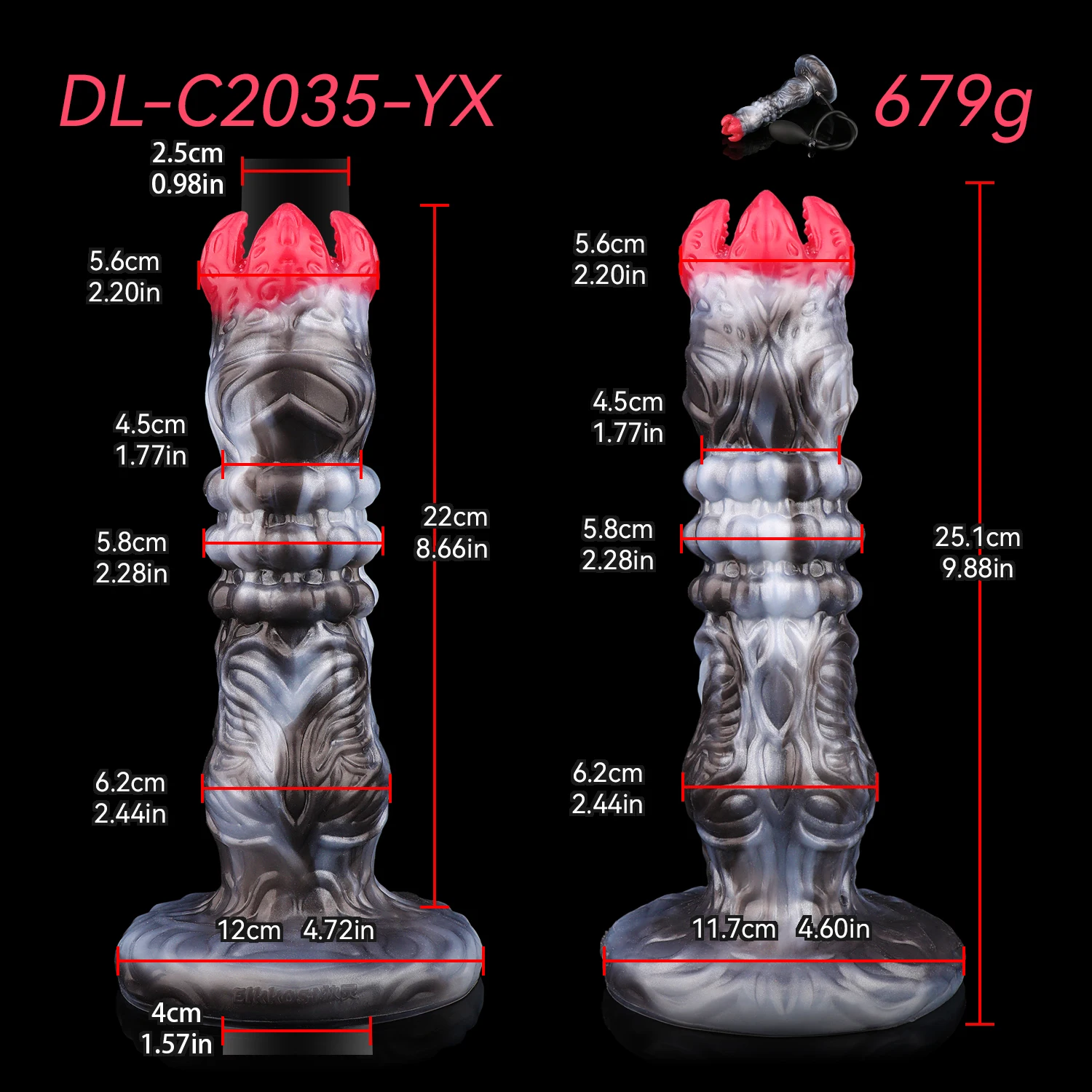 ELKKOST inflable hueco ovipositor Anal Plug fantasía monstruo consolador Diy gelatina poner huevos para mujeres estimulación Vaginal