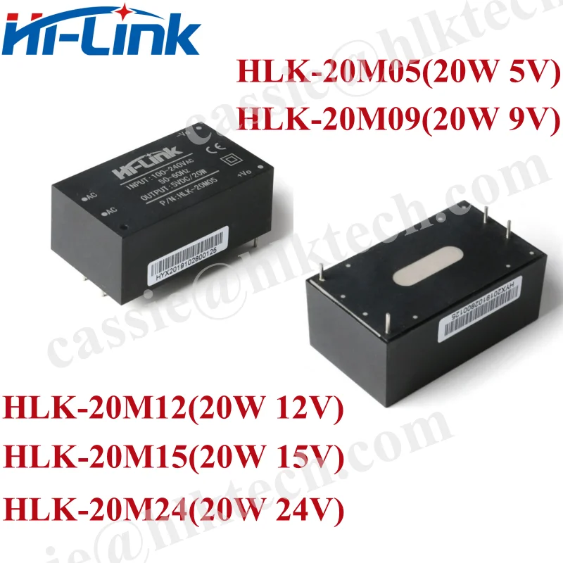 HLK-20M24 20M15 20M12 AC To DC 5v 20w 4A Step Down Mini Power Supply Module Converter Intelligent Household Switch Power Module