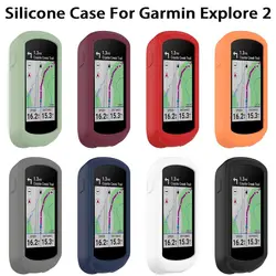Silicone Protector Case For Garmin Explore 2 Bicycle Computer Cycling Protective Cover Bumper Anti-collision Shell Accessories