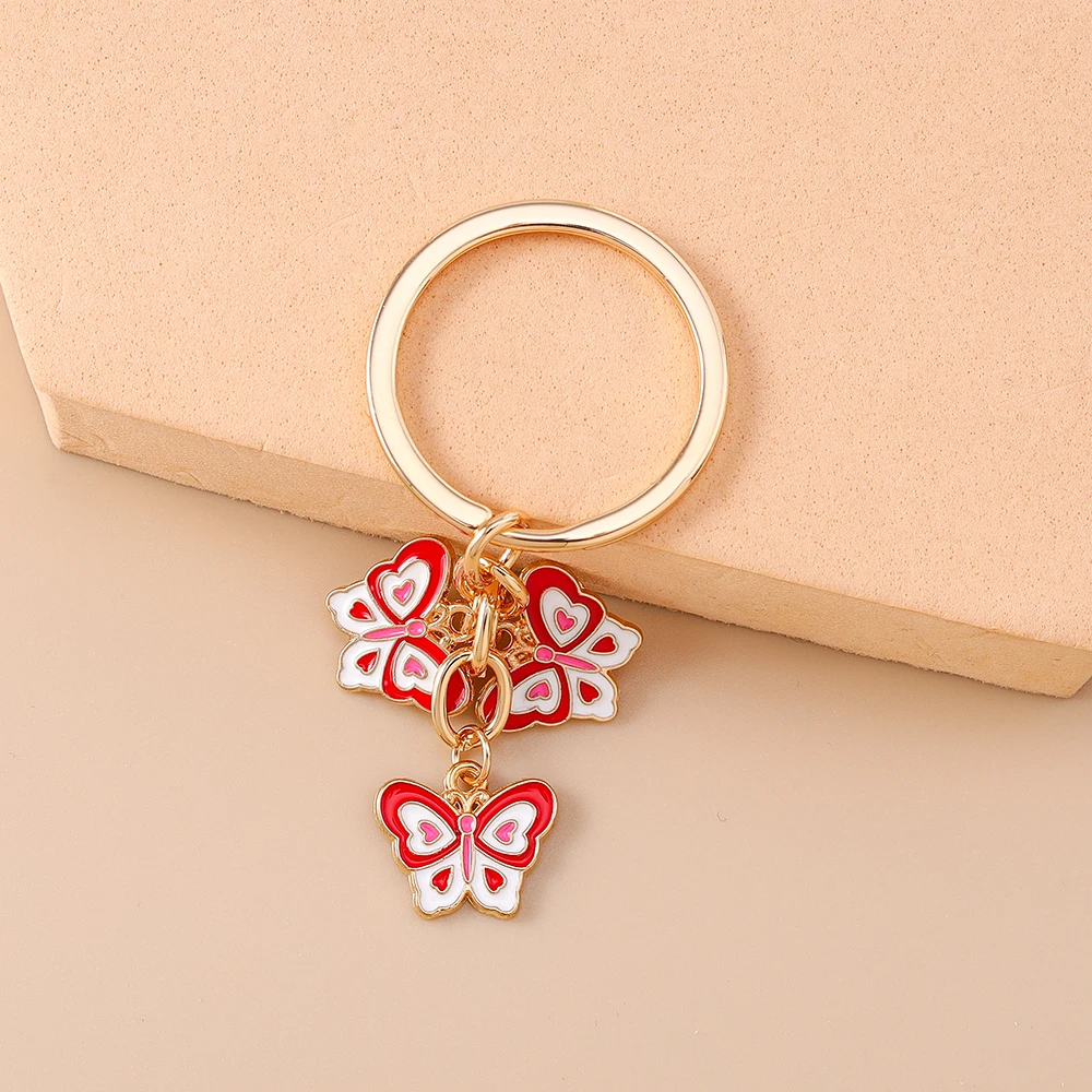 Aihua Metall Bunter Schleifen-Schlüsselanhänger Romantische Sommer-Party Mädchen Handtaschen-Anhänger Schlüsselring Modeschmuck Geschenke – Detail 9
