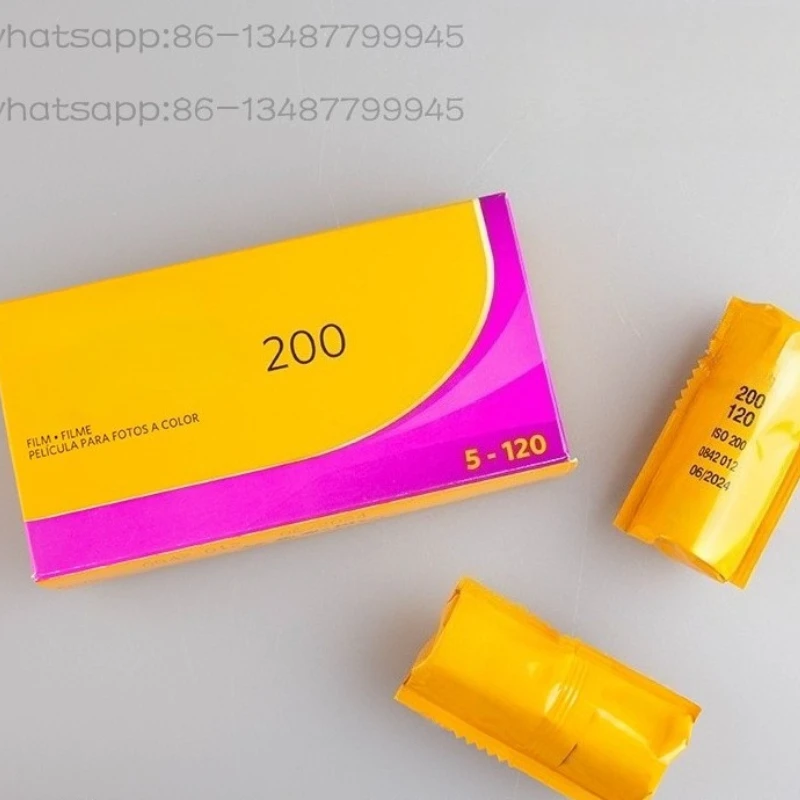 لون احترافي 120 ذهبي سلبي 200 لفة جديدة لفيلم ذهبي صورة ممارسة فيلم سلبي ملون #1