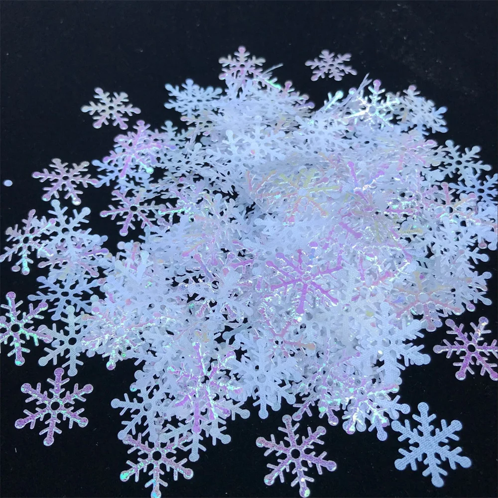 300Pcs/Bag Snowflake Frozen Party Snowflake Christmas Decorations For Home Winter Decorations Wedding Party Decoration