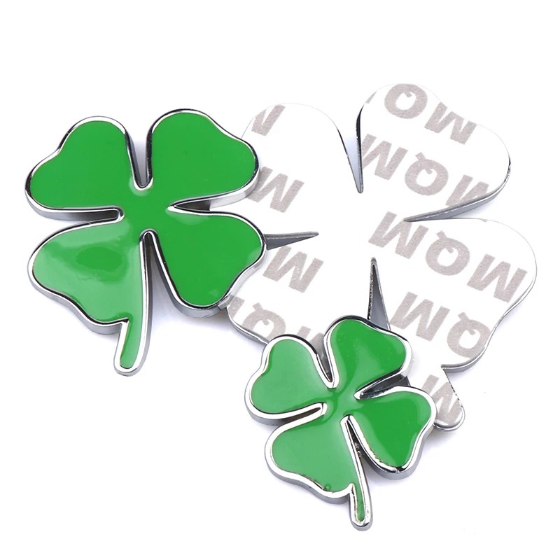 Car Styling 3D Aluminum Four Leaf Clover Emblem Auto Decoration Body Sticker Decals For Alfa Romeo 159 147 156 Giulietta Mito GT