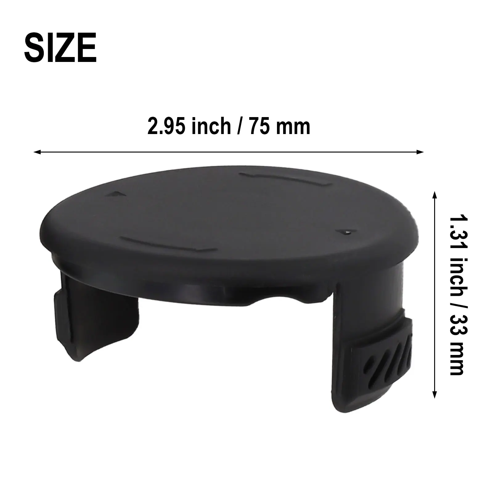 2 Pack Spool Cap Covers For Hyper Tough HT19-401-003-06 HT19-401-003-07 Grass Eater String Trimmer Replacement Parts