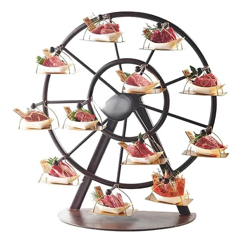Creative Ferris Wheel Grill, Specialty Plate Restaurant Dim Sum Shelf