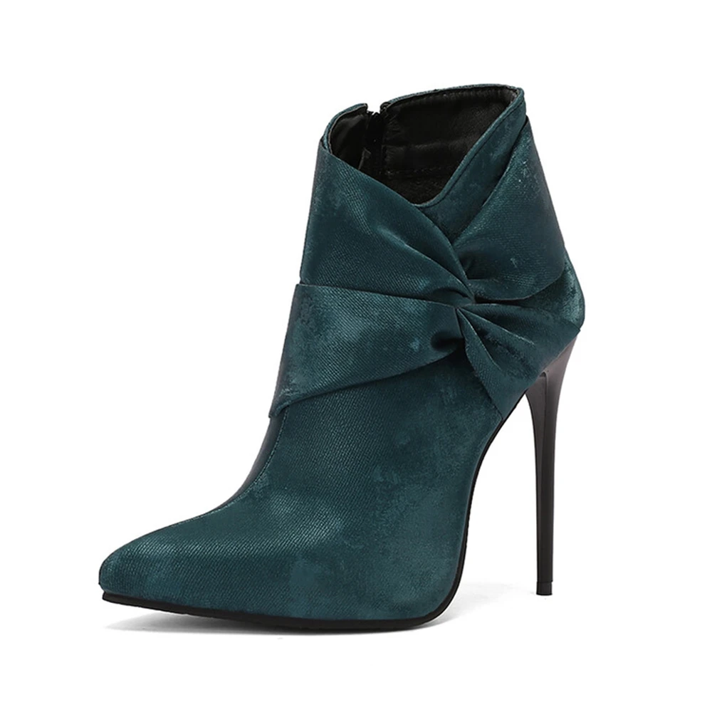 حذاء برقبة جذاب في الكاحل للنساء ، كعب عالي جدًا ، 12 حذاء برقبة سحاب ، حذاء قصير لحفلات الزفاف ، حذاء قوطي صنم ، أكبر مقاس 47 48 #3