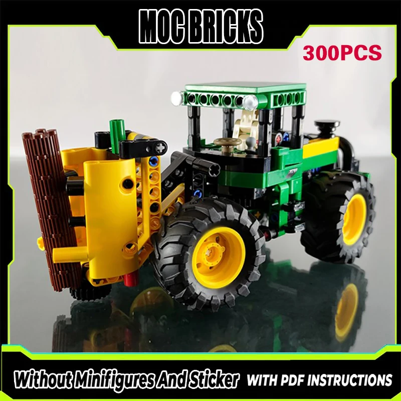 

Конструктор City Car Model MOC: Классический лесозаготовительный комбайн (модульная технология), подарки, праздничный набор для сборки, детские игрушки