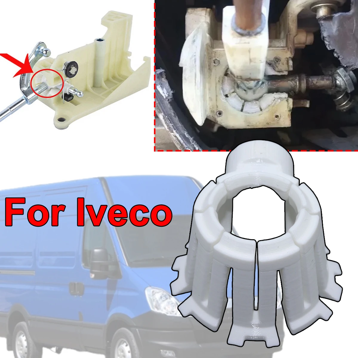 

Gearstick Lever Rod Linkage Bush Shift Lever Bearing Shell Transmission Repair Kit For Ivесо Dаily 2007 2008 2009 2010 2011-2017